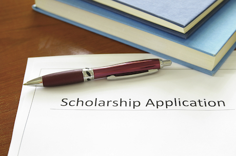 school scholarship application form and books