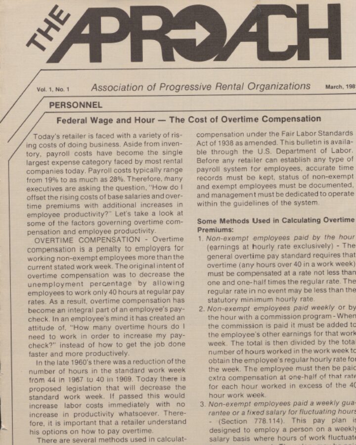 The Approach Magazine | 1981 Volume 1 No 1