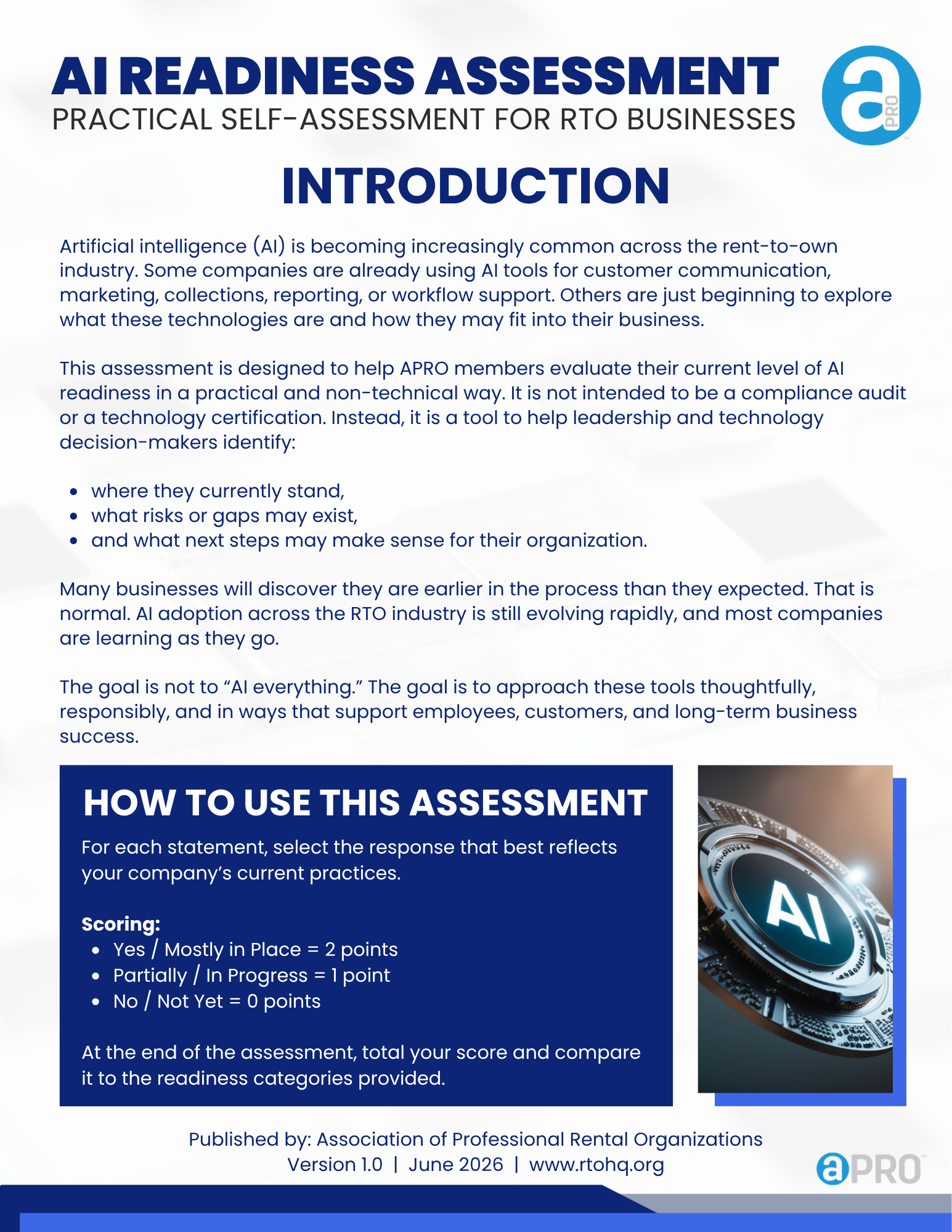 APRO AI Readiness Assessment