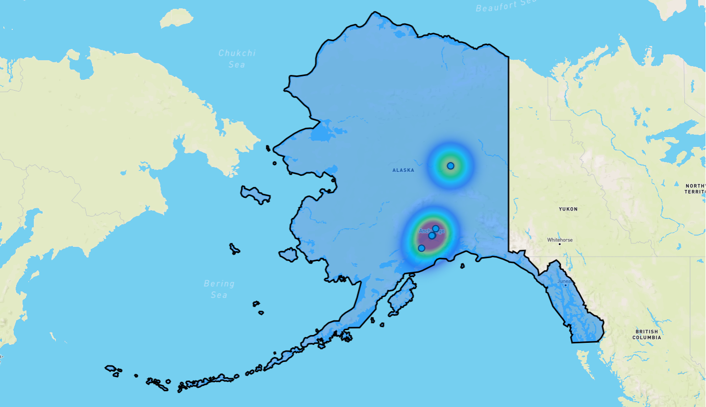 Alaska Congressional District Map - Rent-to-Own Locations
