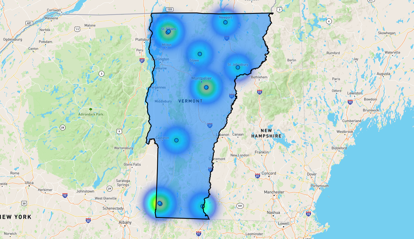 Vermont Congressional District Map - Rent-to-Own Locations